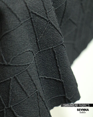 320gsm Weight 135cm Width Eco-Friendly Textured Swim Fabric for Swim Texture Textiles