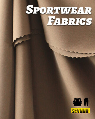 Tessuti funzionali ad alte prestazioni con peso 190-200 gsm, 62% Nylon al collagene + 38% Elastan e proprietà di solidità del colore