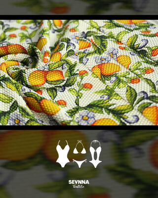 215 grammi di tessuto per costumi da bagno ecologici larghezza 152 cm e nylon riciclato per costumi da bagno sostenibili