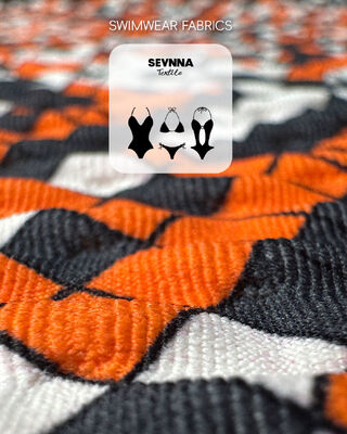 Tessuto da bagno con alta resistenza al colore con protezione solare UPF 50+ e 95% di nylon riciclato