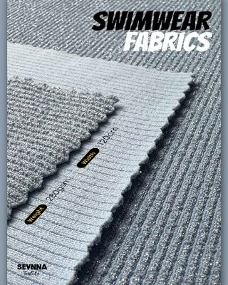 Tessuto per costumi da bagno ecologico con il 83% di nylon riciclato, asciugabile rapidamente e resistente al cloro per costumi da bagno sostenibili