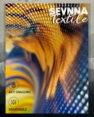 Fog Foil Metallic Print Hologram Recycled Lycra Fabric Featuring Anti Microbials Perfetto per costumi da bagno e abbigliamento da fitness durevoli