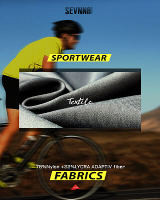 Tessuto Lycra ad elevata elasticità di allungamento con protezione UV antiumidità e comfort leggero per abbigliamento attivo