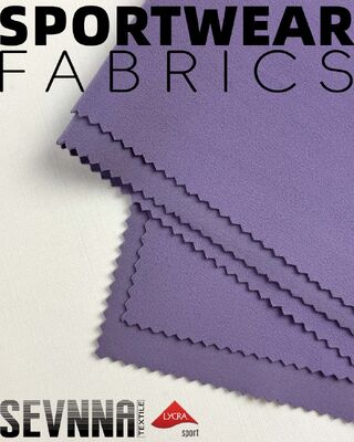 Materiale traspirante in tessuto di Lycra riciclato in stampa in rilievo progettato per abbigliamento attivo ecoconscio Yoga e abbigliamento fitness