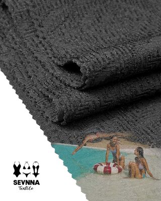 Maglieria circolare Tessuto di nylon riciclato con 53% di poliestere riciclato e 390 gm di peso per soluzioni tessili sostenibili