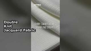 Tessuto a maglia doppia in poliestere riciclato con stile jacquard e larghezza 160 cm per abbigliamento eco-consapevole